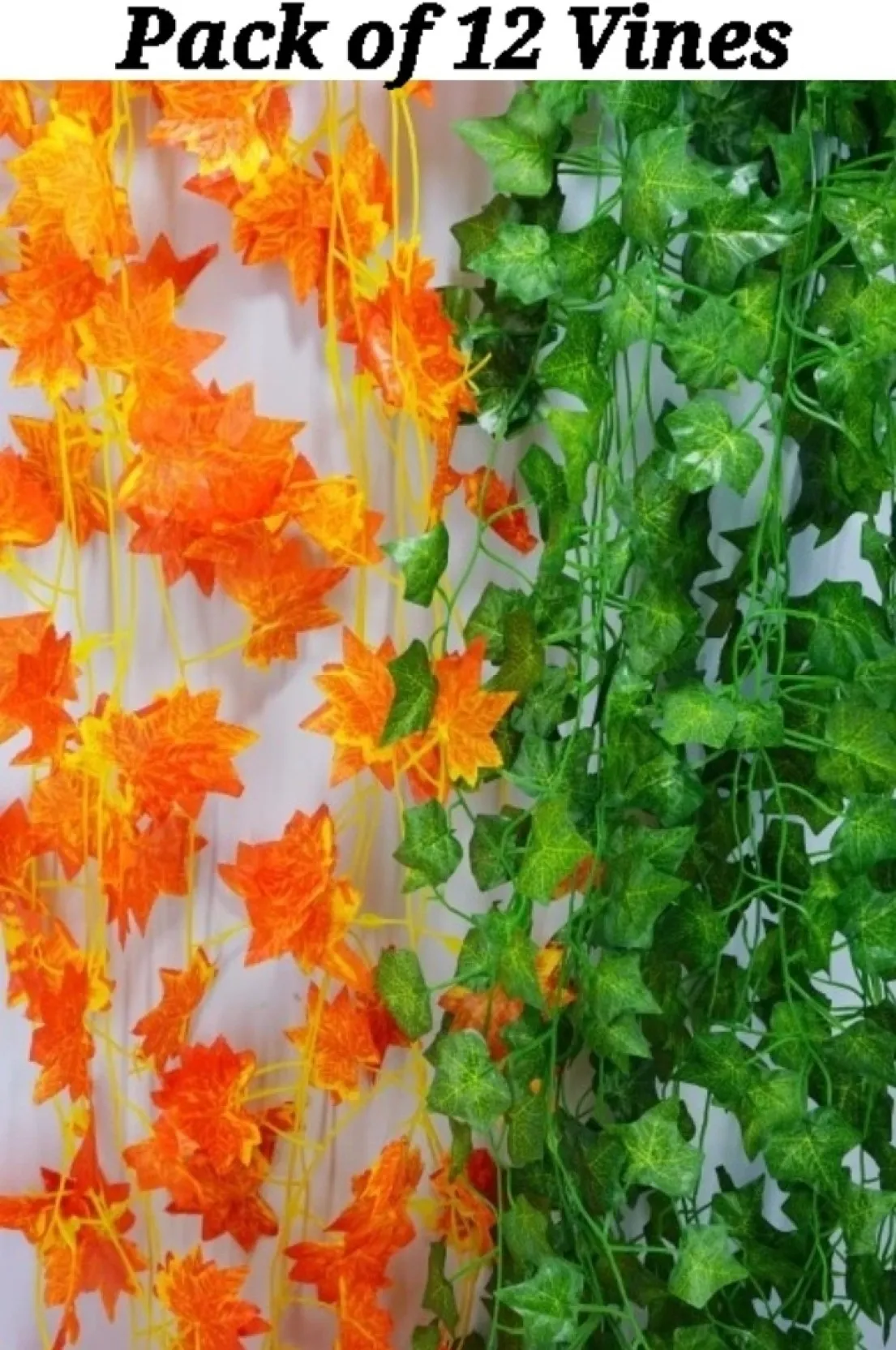 99 Home Decor Artificial Plant  (270 cm, Green, Orange)