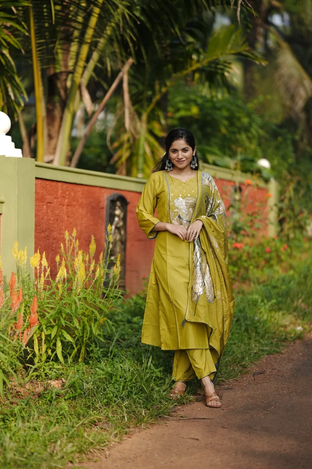 Kurti Pant  olive-green