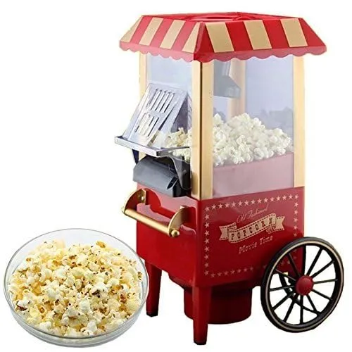 Popcorn Machine Big Vintage Collection and Electric Popcorn Maker Making
