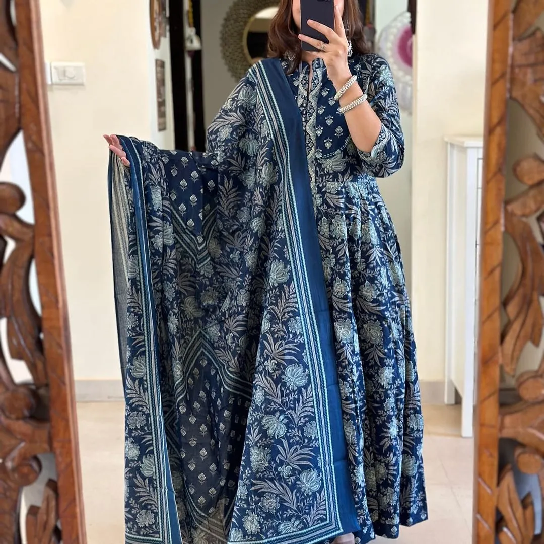 Anarkali Kurti With Sequence Work For Style and Amazing Flair