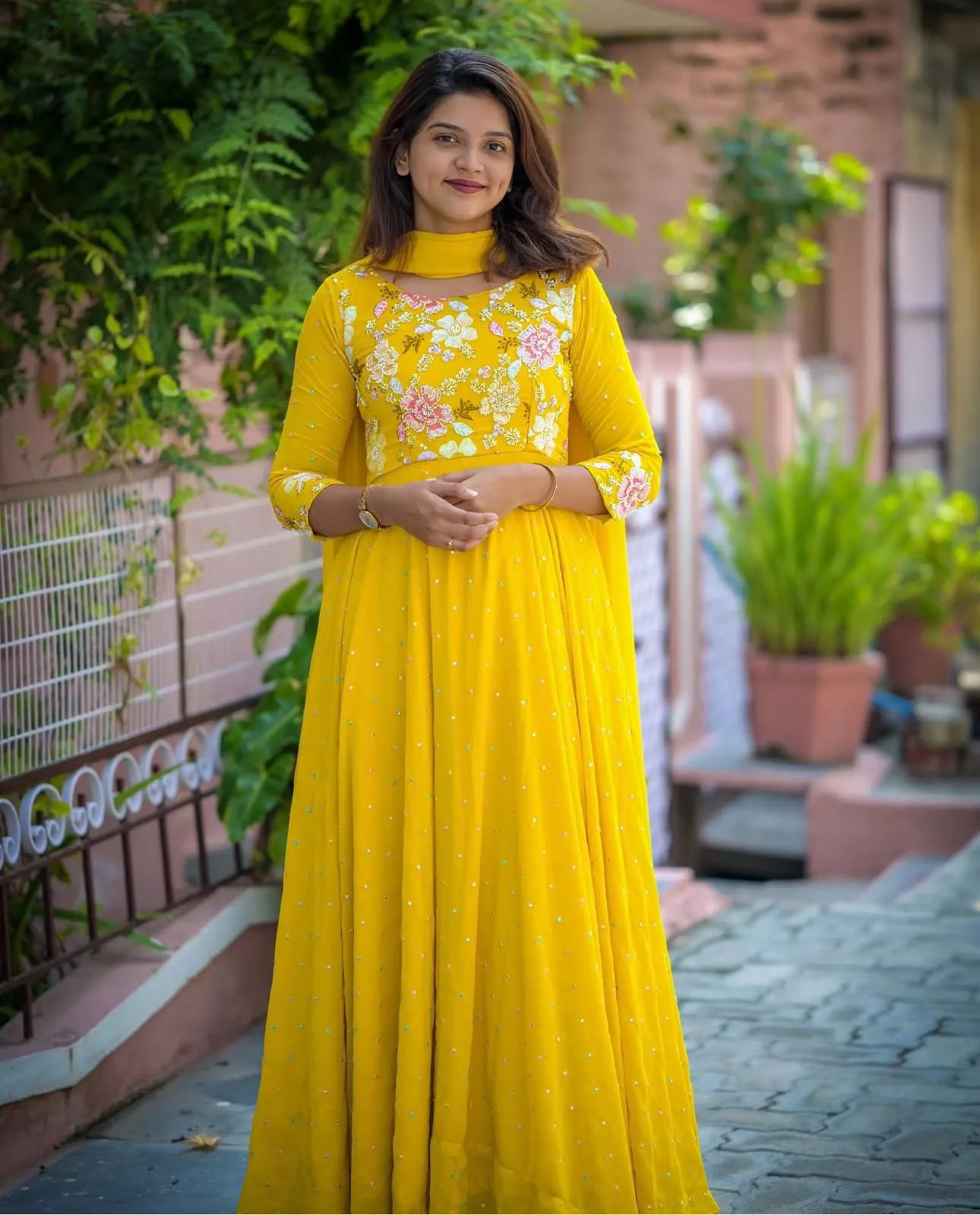 Launching Embroidered Gown