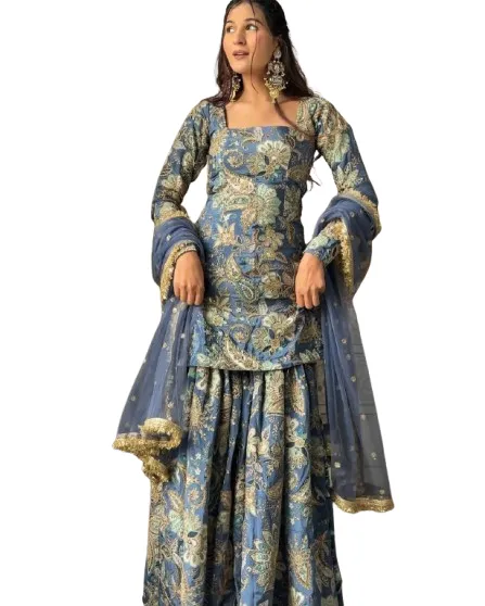 Print Straight Kurta Set with Dupatta