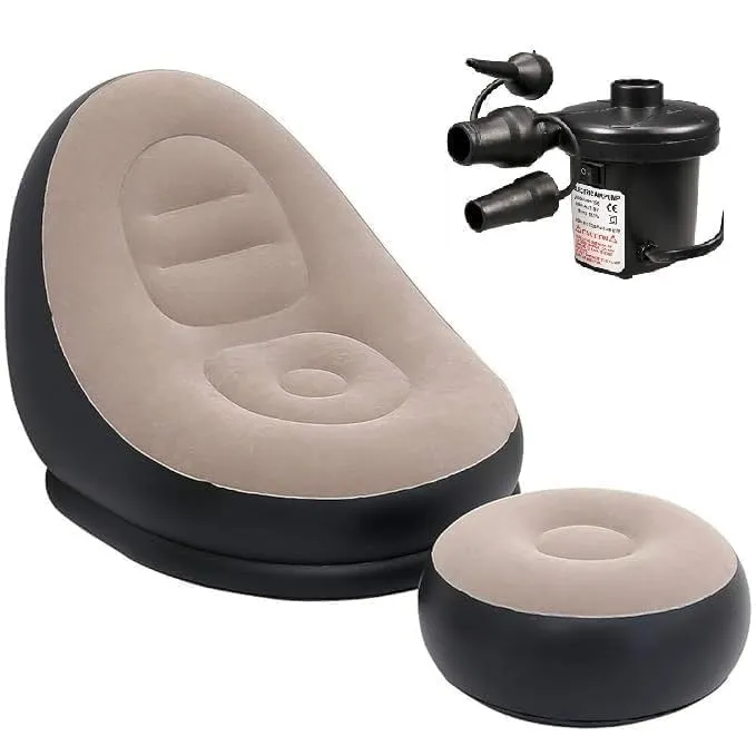Air Bean Bag Chair, Portable Sofa Bed 2 Seater Recliner