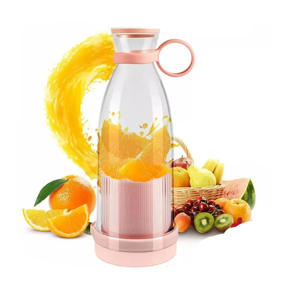 Portable Juicer Blender with USB Cable – 420ml Mini Smoothie & Juice Maker for Fruits