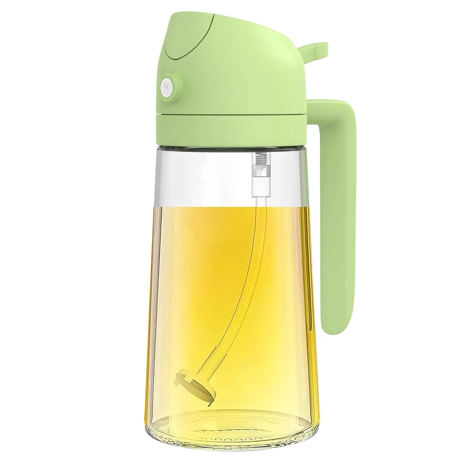 Olive Oil Dispenser Bottle  Premium Glass Oil Sprayer with Adjustable Nozzle for Cooking, Air Fryer, Salad, Frying, BBQ - Food-Grade, Leak-Proof