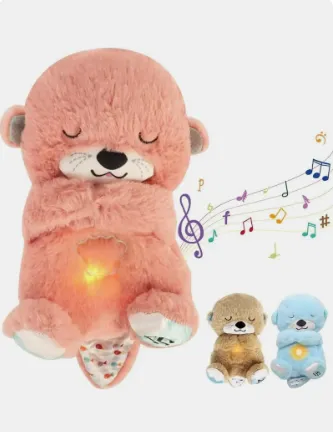 The Breathing Teddy Otter Glowing Music for Baby Sensory Sleep